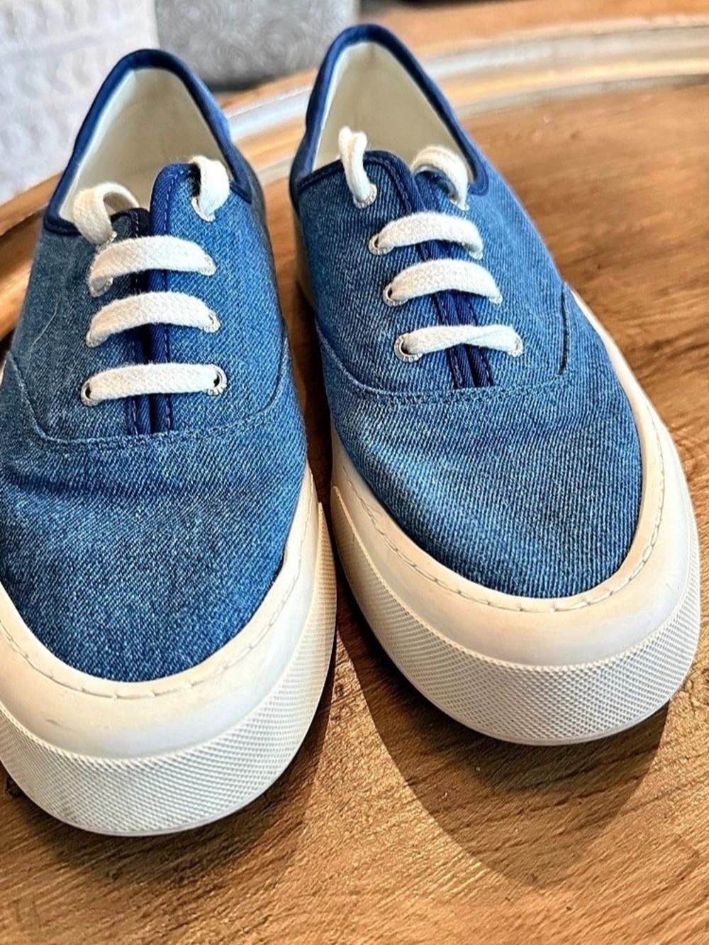 Sperry Candy CVO Denim Blue Platform Sneakers Blue US 10